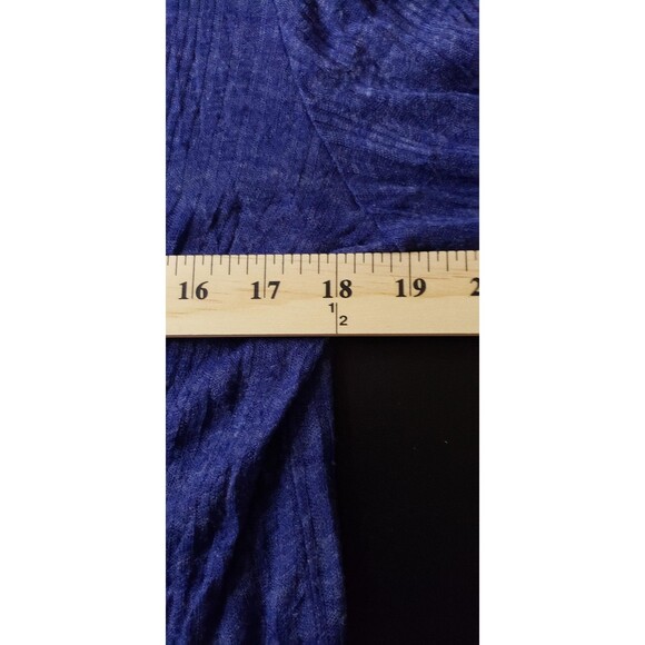 Eileen Fisher Cardigan PL Button Front Deep Purple Semi Sheer Lightweight Casual - Picture 6 of 7